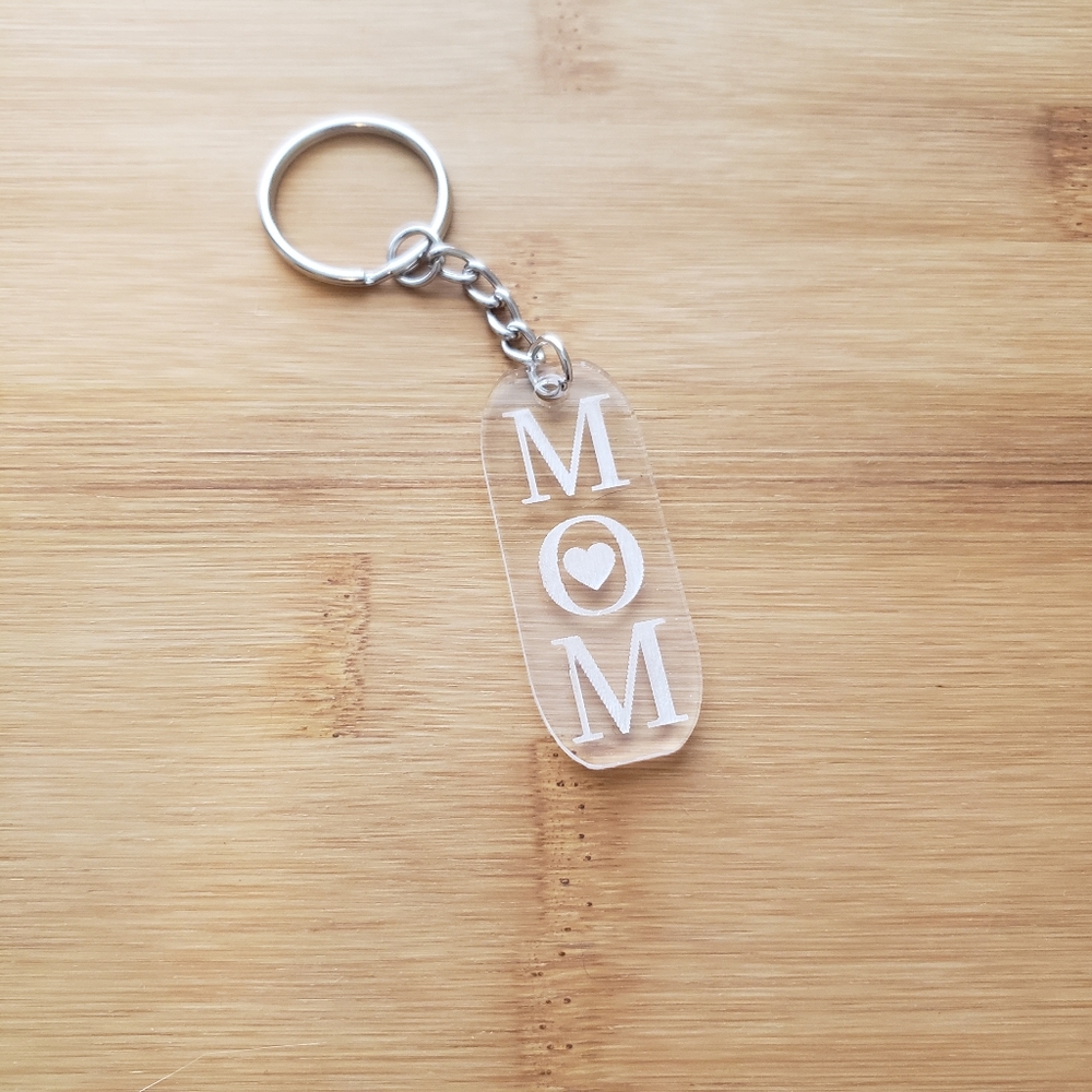 Handmade Acrylic Mom Keychain